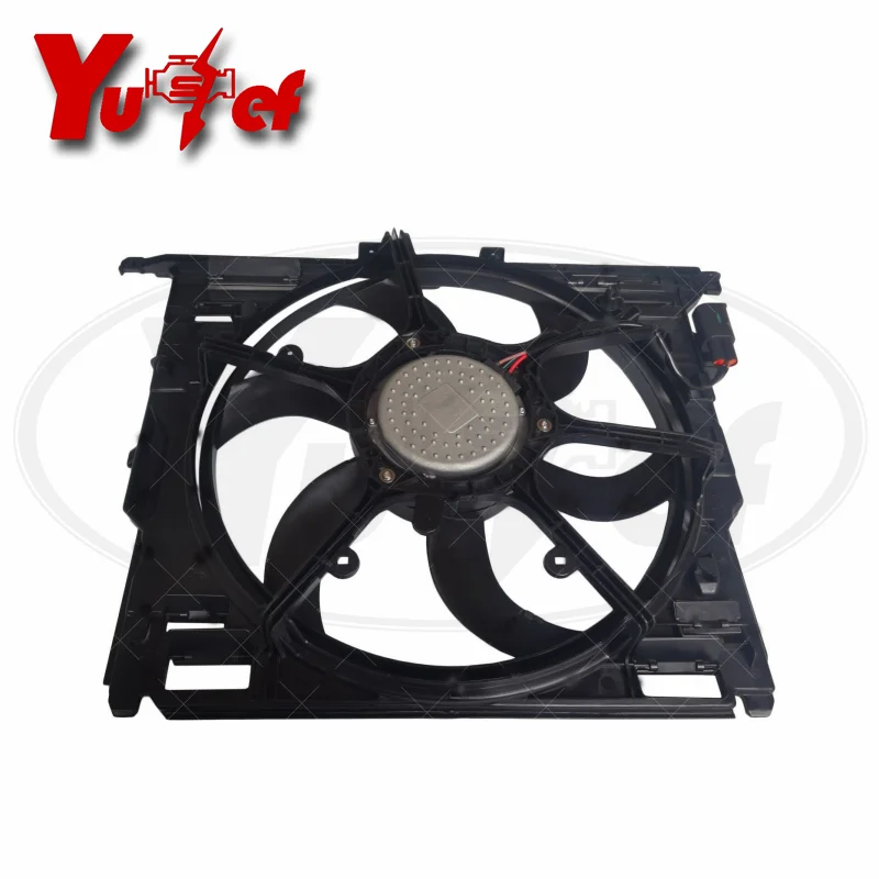 Quality Cooling Fan Assembly for BMW F10 F11 F07 GT 518d 520d 520i 523d 523i 525d 528i 530d 530i 17428509740 17417589031 400W