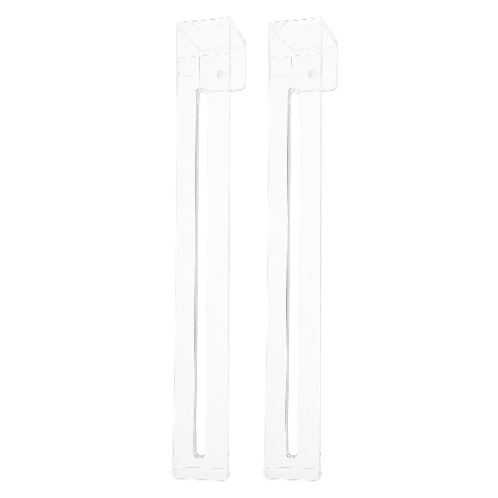 

2Pcs Clear Aquarium Hooks Adjustable Multipurpose Tank Hangers for Turtle Basking Spot Plant Holders Fish Aquarium Accessories