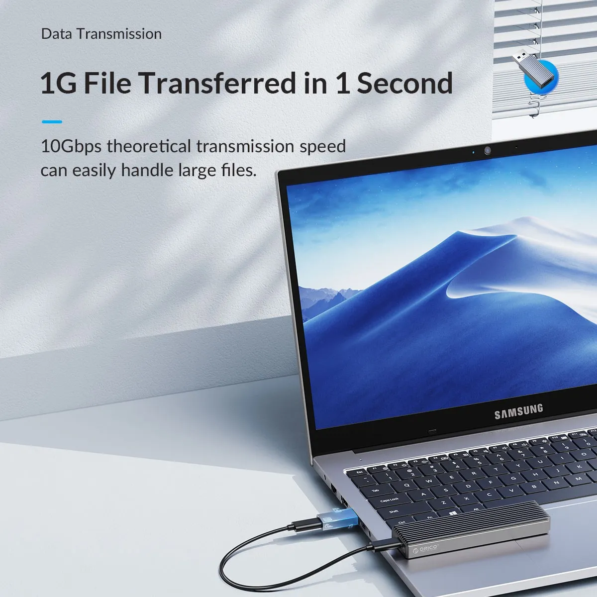 ORICO – adaptateur OTG mâle vers Type C femelle, convertisseur USB 3.1, 10Gbps, transmission, charge de données, pour Macbook OTG Connect