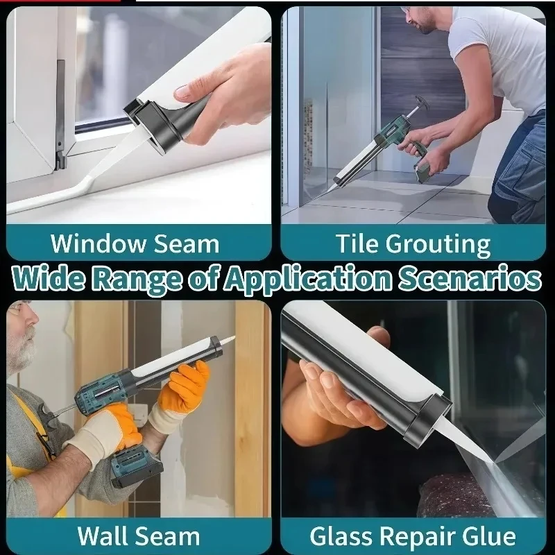 Tool Wireless Glass Doors Windows Electric Glass Glue Gun Cement Glass Adhesive Glue Seal Sealant Filling Sewing Gun