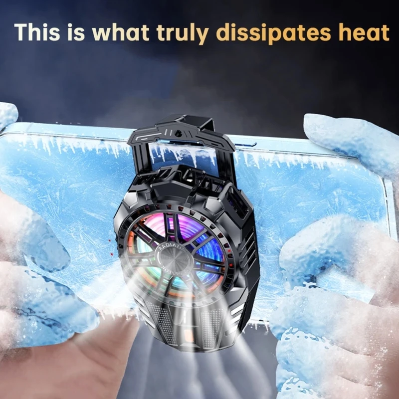 Полупроводниковый радиатор X119, регулируемый охлаждающий вентилятор для телефона с 3 режимами работы, со встроенным зажимом для задней панели, радиатор охлаждения с низким уровнем шума, 5000 об/мин