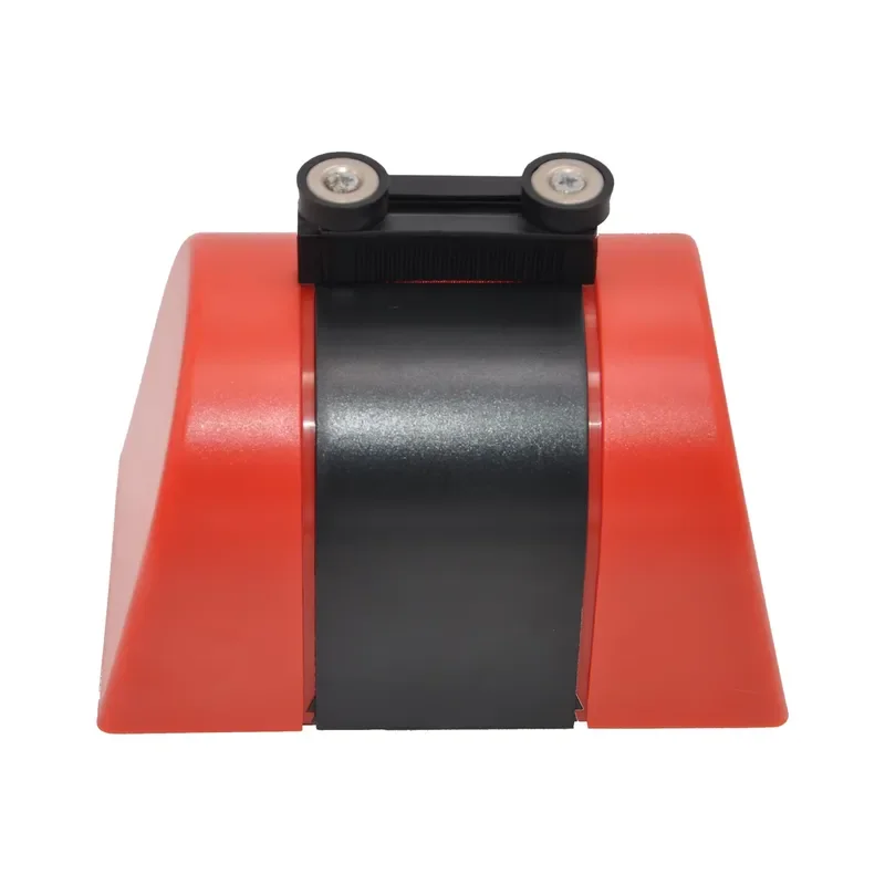 Retractable Crowd Control Barrier Wall Fixed Installation ABS Plastic Channel with Yellow Magnetic Housing No Entry Sign