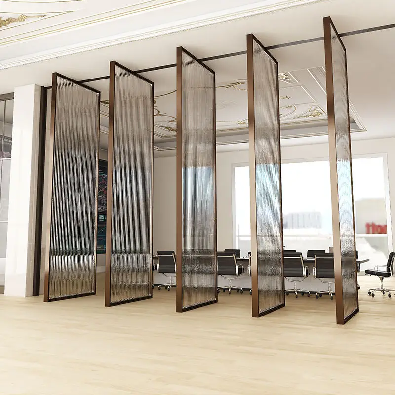 Modern Design Store Multi Panel Aluminum Glass Entrance Door Multi Angle Rotation Pivot Doors Fashion Design Revolving Doors