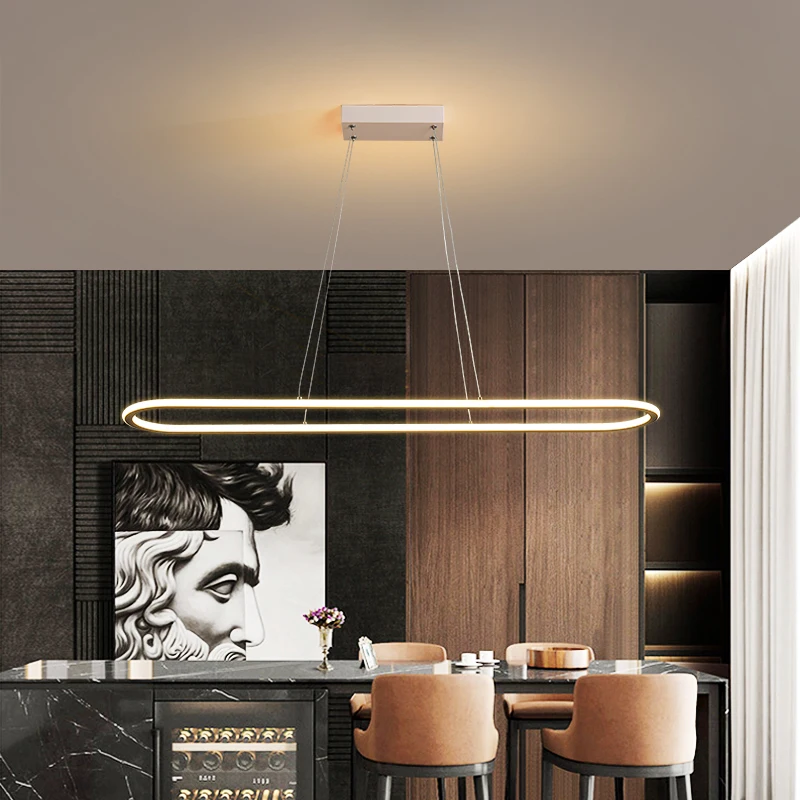 

Postmodern Minimalist Led Chandelier Personalized Restaurant Clothing Store Pendant Lights Hotel Cafe Nordic Living Room Lamp