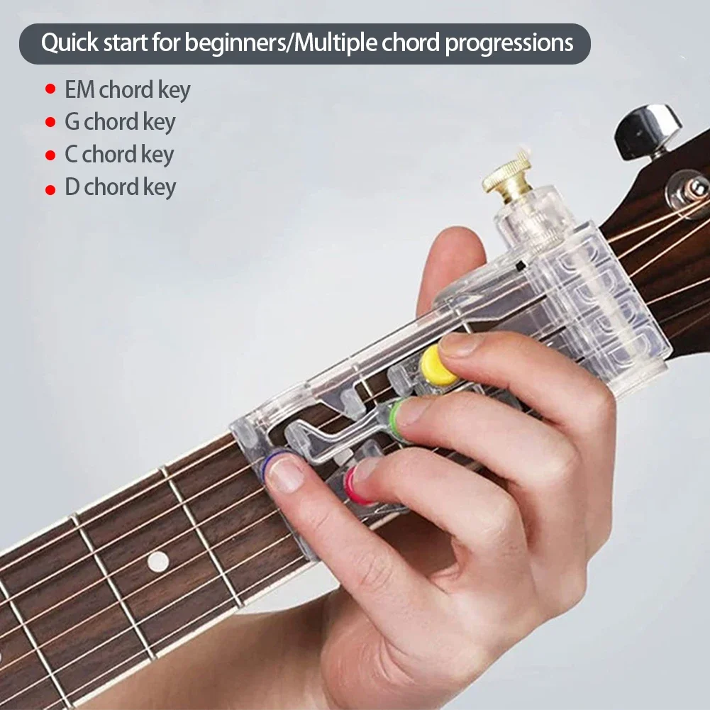 Guitar Beginner Trainer Guitar Chord Learning Tool Guitar Finger Pain-proof Attachment Practice Accessories