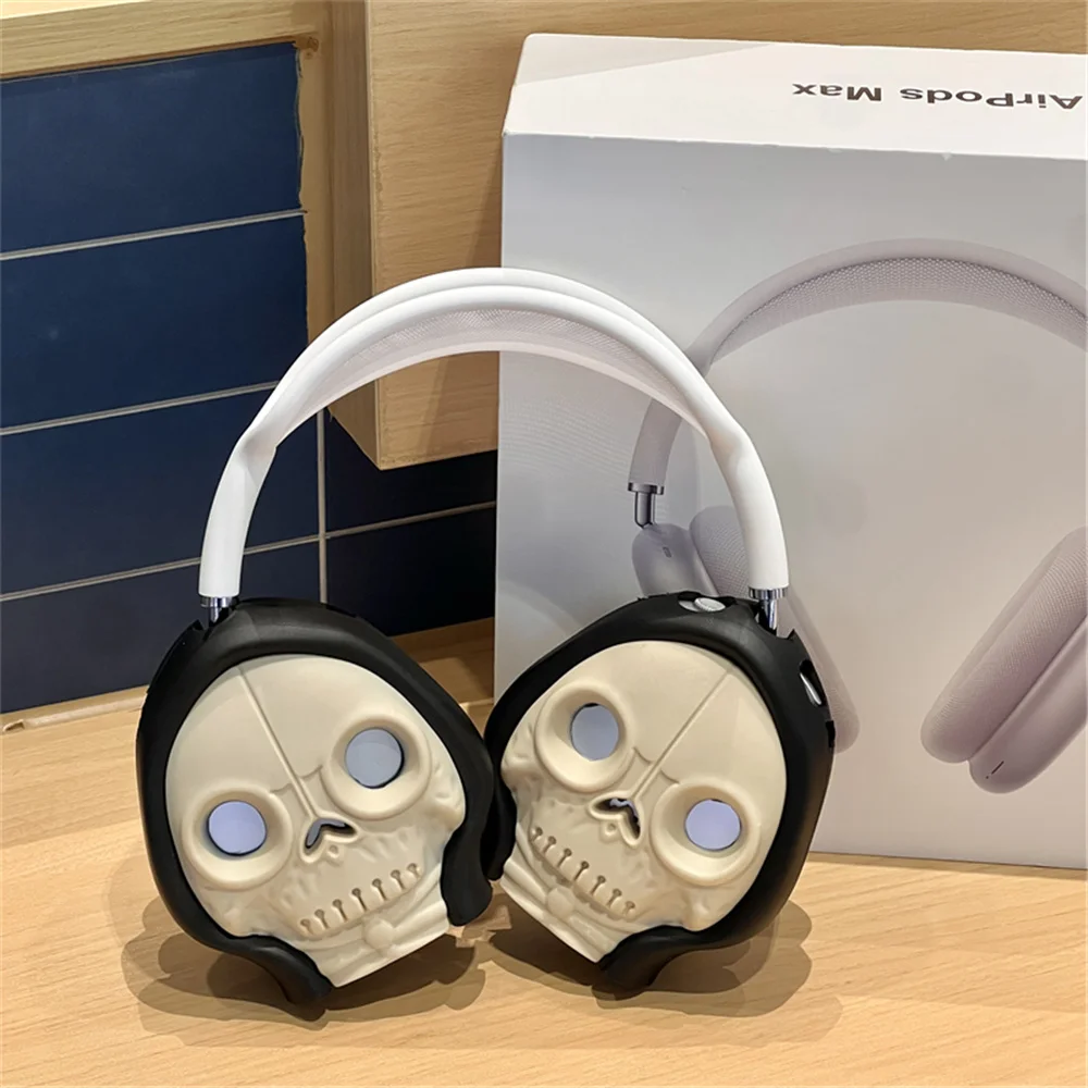 

Cool Alien Model Case for Apple Airpods Max For Headphone Airpod Max Soft Protect Anti fall Case Ghost Skull Design Fashion 2024