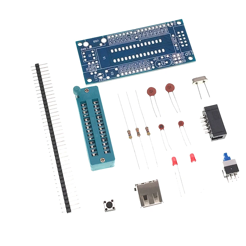 ATmega8 ATmega48 scheda di sviluppo ATMEGA88 AVR (senza Chip) nuovo modulo elettronico fai da te Kit fai da te scheda Pcb interfaccia USB