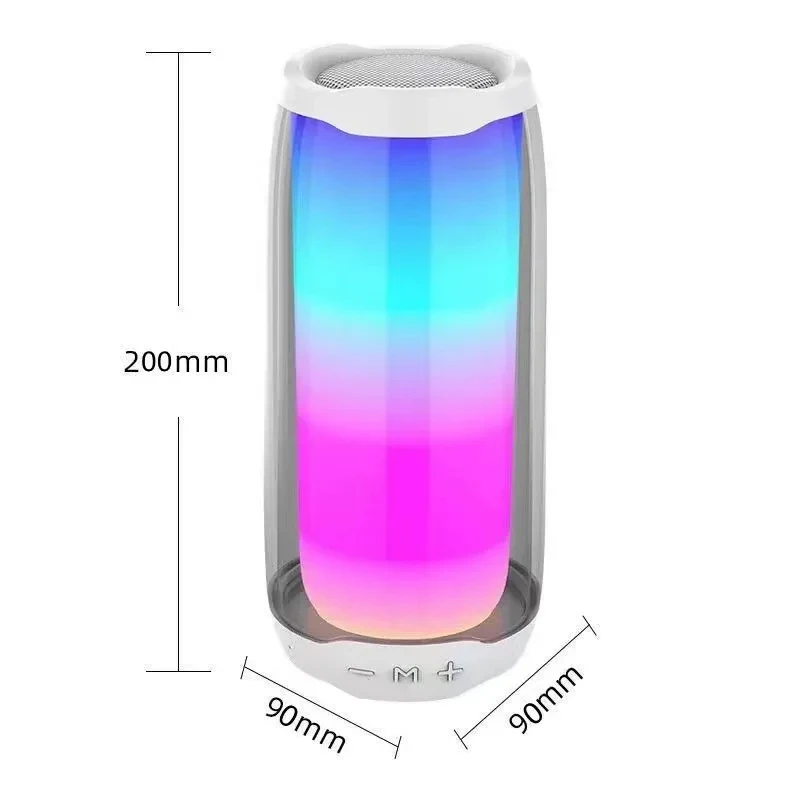 Внешняя водонепроницаемая Bluetooth-Колонка PULSE4, Портативная колонка с RGB-подсветкой, сабвуфер, 3d-система объемного звучания