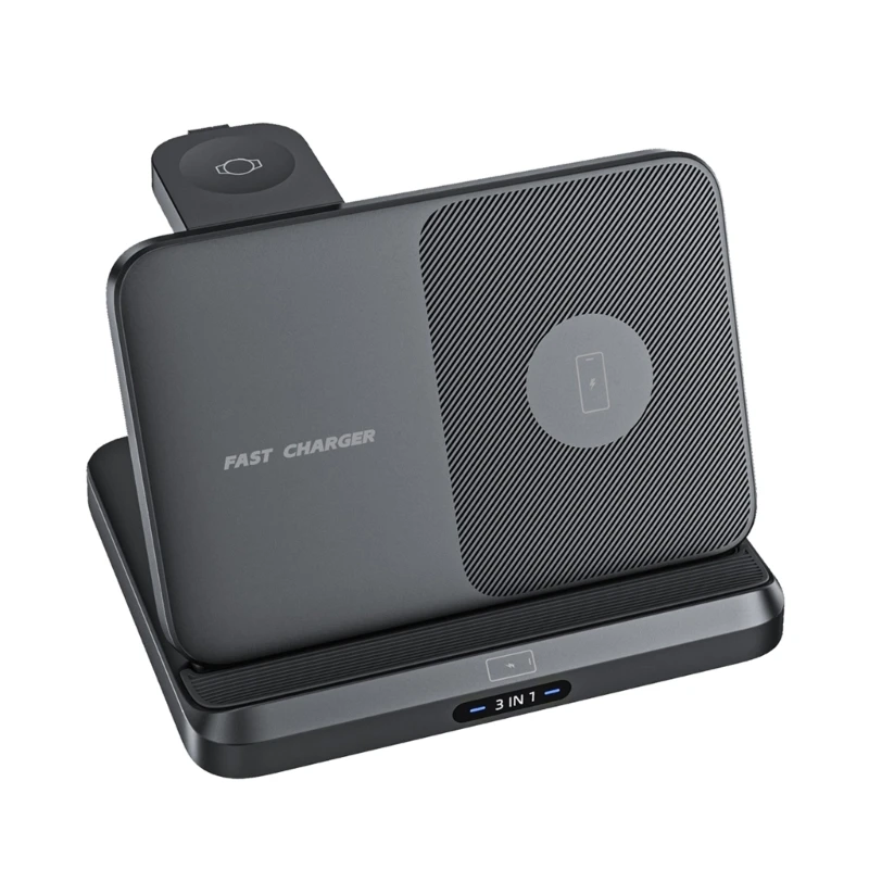 Safe Wireless Charging for FOLD Series 3 in 1 Fast Charging Dock Station Support