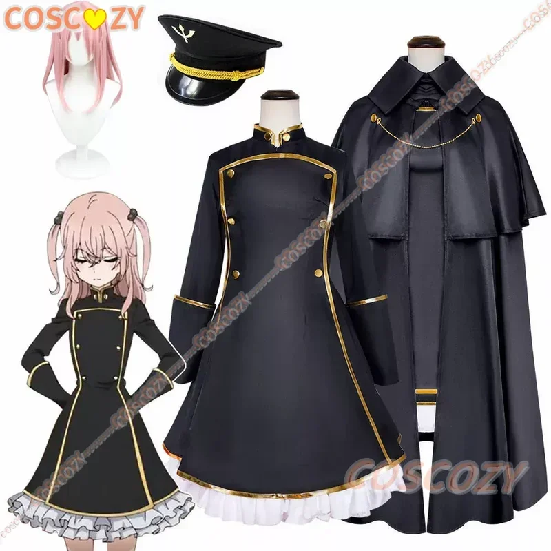 Anime My Dress-Up Darling Inui Sajuna Cosplay Costume Sets Dress Cloak Hat Outfits Women Soldier Uniform Kitagawa Marin Cos Suit