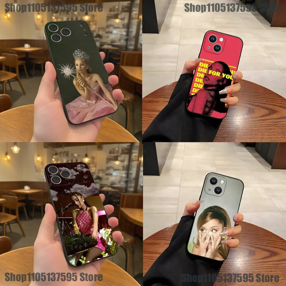 

Ariana Grande Twilight Zone Phone Case For iPhone 17,16,15,14,13,12,11,Pro,XS,Max,XR,Plus,E,SE4,Mini Black Soft Cover