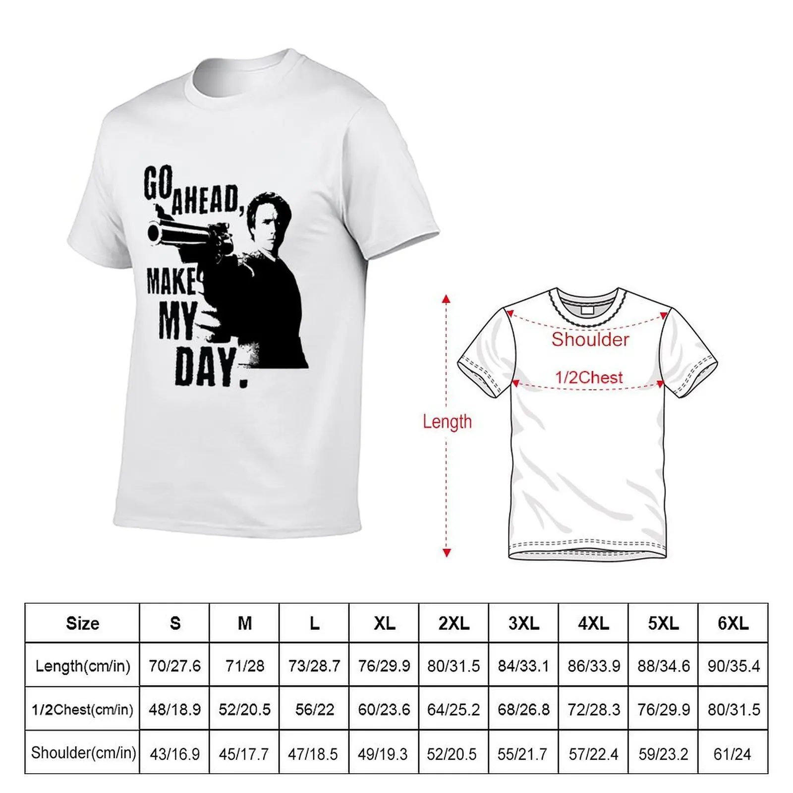 Sudden Impact - Go Ahead, Make My Day T-Shirt Moisture Control Sports Tee