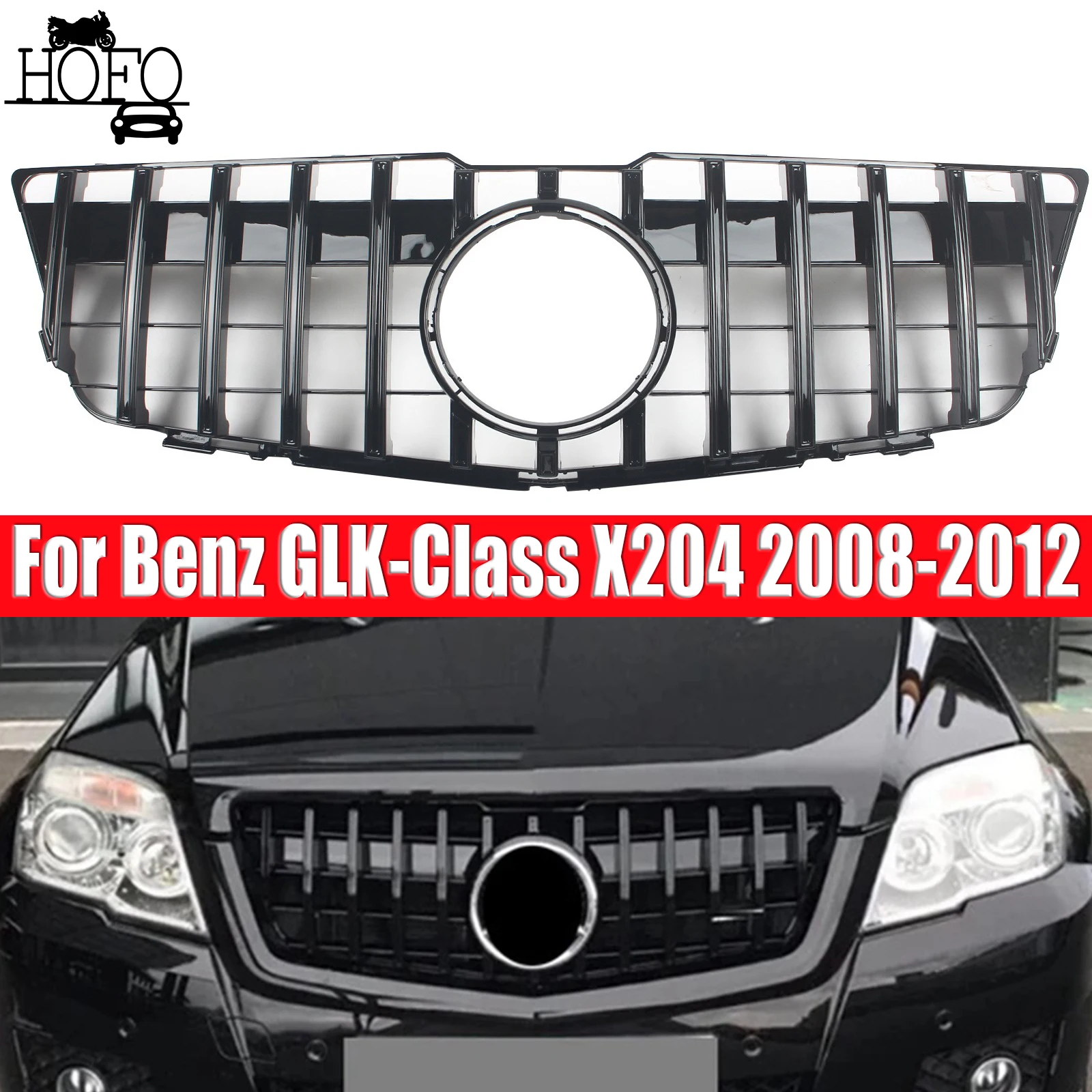 

For Benz GLK-Class X204 2008-2012 GLK250 GLK350 GLK220 GLK280 GLK400 Grill Front Bumper Grille Radiator Replacement Part