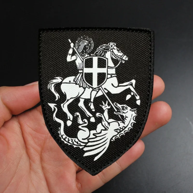 Parche de Arcángel Michael, insignia de moral táctica, brazalete con estampado, gancho, parches militares, pegatina para mochila para ropa