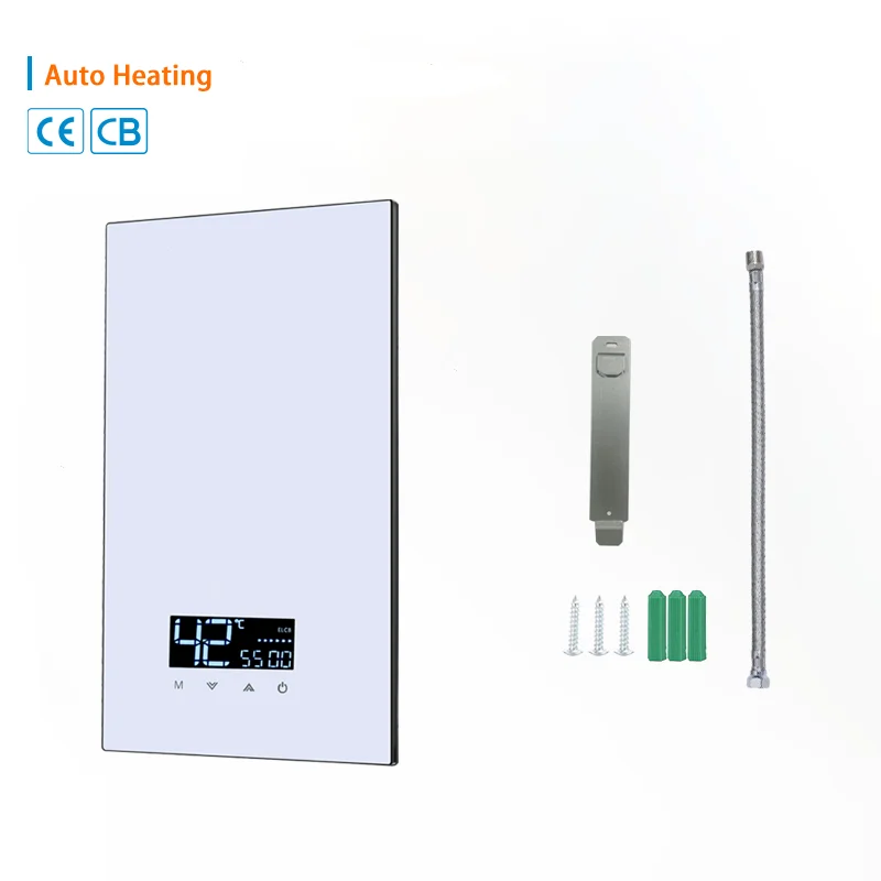 12KW 220V-240V High Efficiency Power Electric Shower Water Heater For Bath Shower