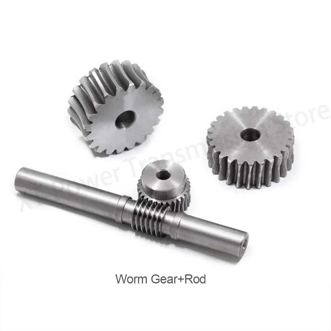 1Pcs 1M Carbon Steel Worm Gear Kit 15-100 Tooth Holes and 6mm Gear + Mechanical Worm Shaft for CNC Router 3D Printer Robot Model
