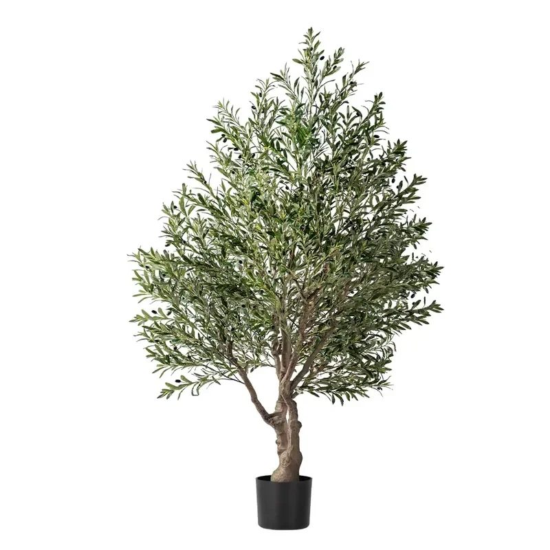 TikTok big artificial olive tree realistic greenery home decoration garden indoor plants potted trees for christmas decor - view 3