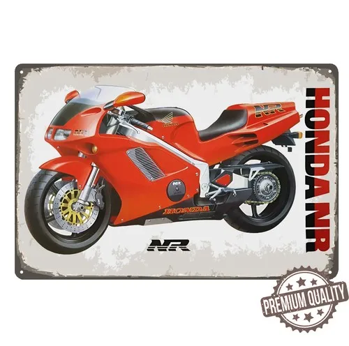 Nr Vintage Motorcycle Metal Poster - Tin Sign Size: