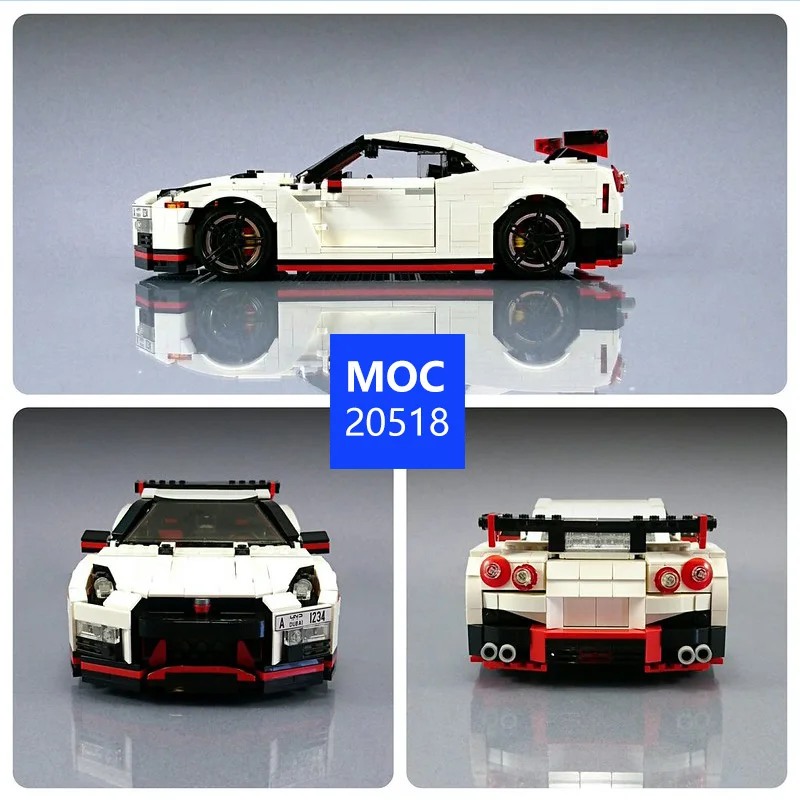 Top Choice MOC-20518 Classic  High-Performance Sports Car Model, 1006 Tech Building Block Toy  Educational Toy, Holiday Gift