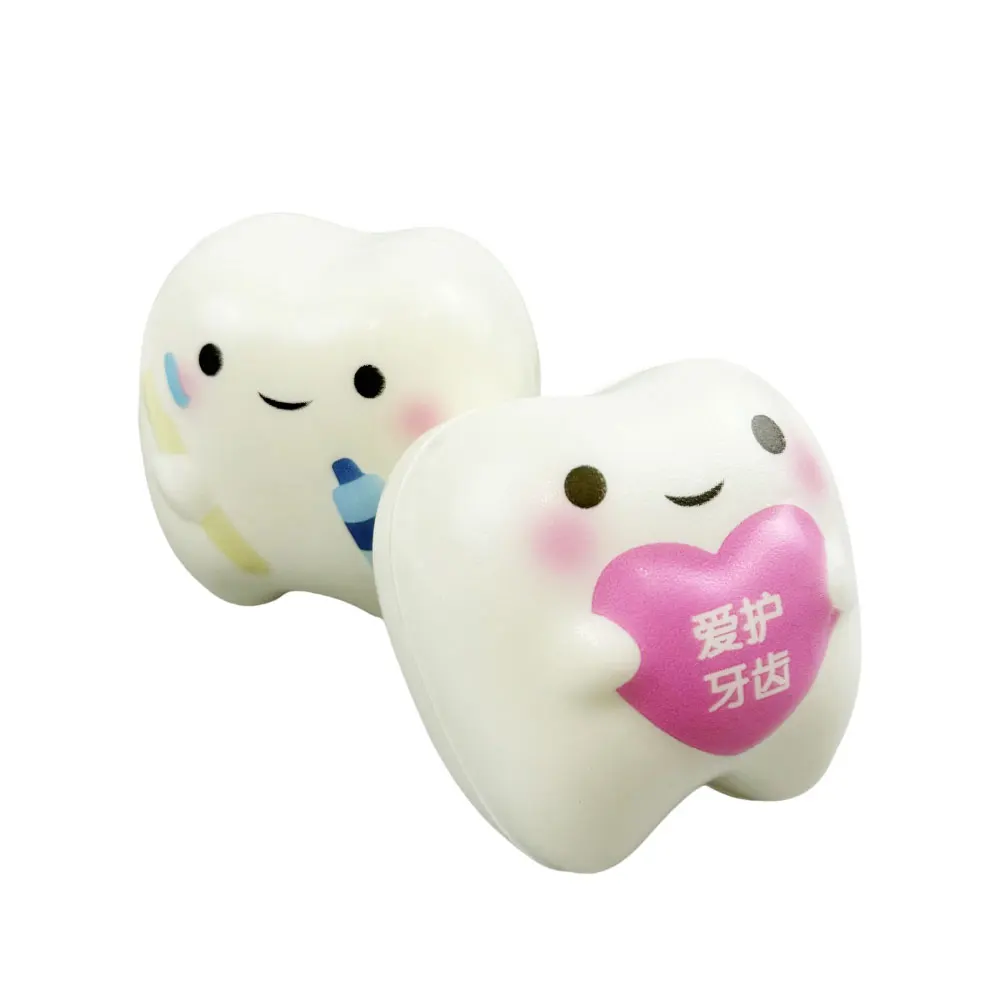 

1pcs Tooth Shape Toys for Children Slowly Rising Anti Pressure Toys for Child Cute Tooth Shape Squeezing Plaything Dentist Gifts