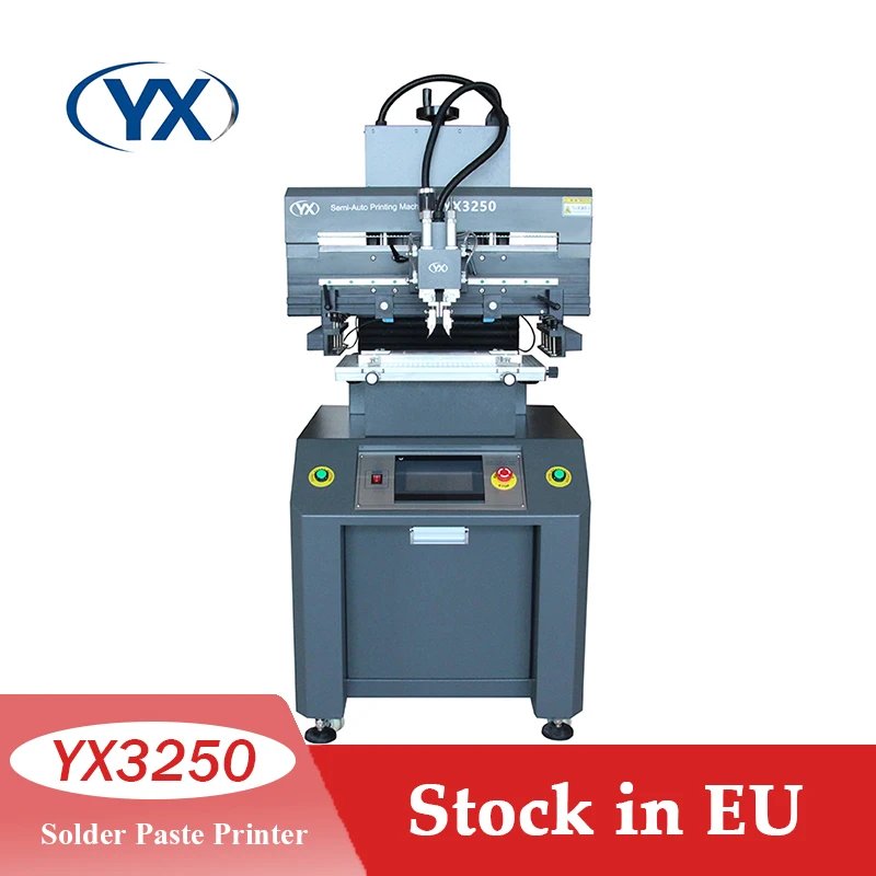 

Stock in EU Electronics Production Machinery Manual Solder Paste Printer PCB SMT Stencil Screen Printer YX3250 320*450mm