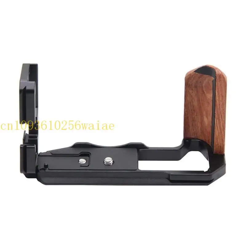 652F Camera Hand Grip for X-T5 Aluminum Alloy Video Bracket Accessories L Plate Wooden Side Grip Quick Release Plate