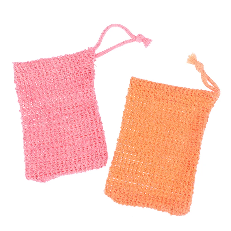 Cotton Linen Soap Saver Bag Pouch Bar Plentiful Bubble Foam Soap Bags Exfoliating Soap Mesh Bags for Shower Soap Holder Pocket