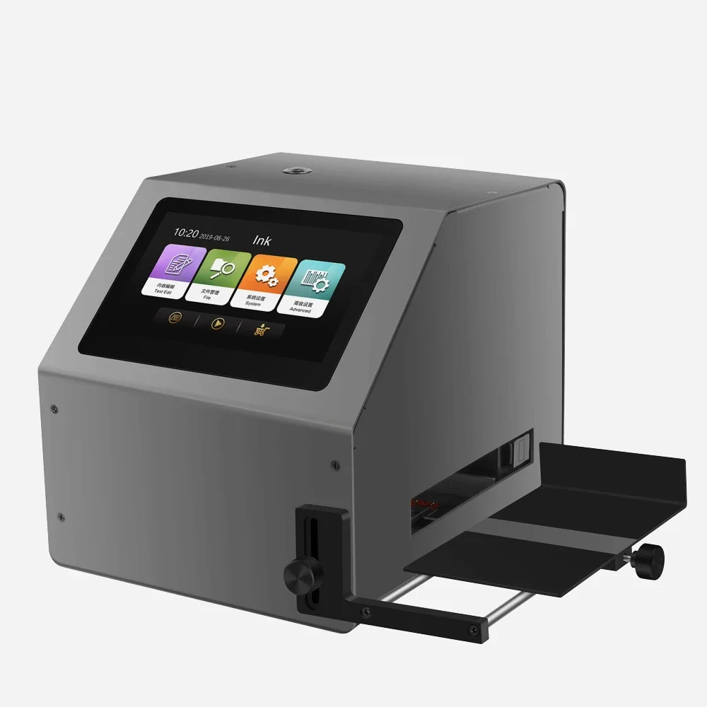 EURANNIT 12.7mm/25.4mm Thermal Inkjet Printer QR Barcode Batch Number Image Date Number Logo Expiry Date Desktop Inkjet Printer