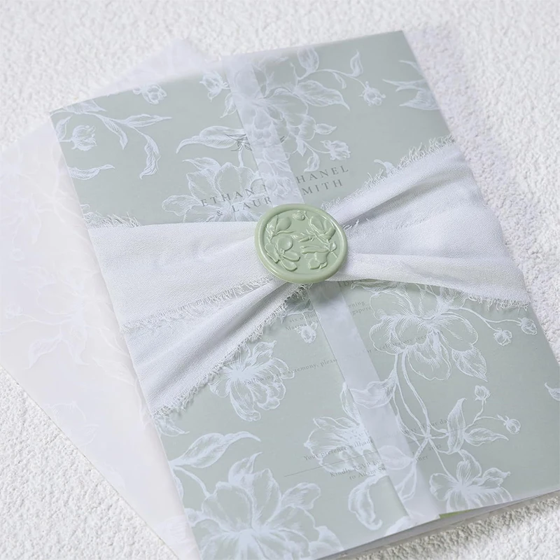 50pcs 18x13cm Translucent Envelopes for Wedding 120g Sulfuric Acid Paper Invitation Business Stationery Supplies Storage Bag