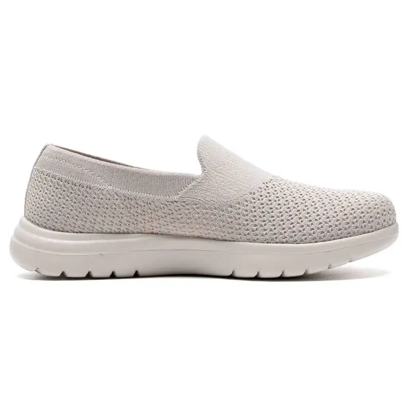 Skechers Women Slip On Walking Shoes 138270 NAT Breathable Mesh Comfort Casual Sneakers