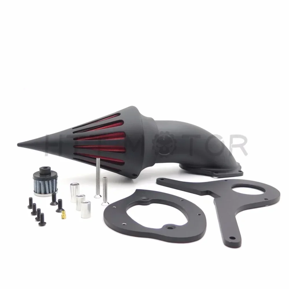 Air Cleaner Kit Filter for Honda Shadow Aero 750 Vt750 Intake 1986-2019 Black Matte Aftermarket Motorcycle Parts