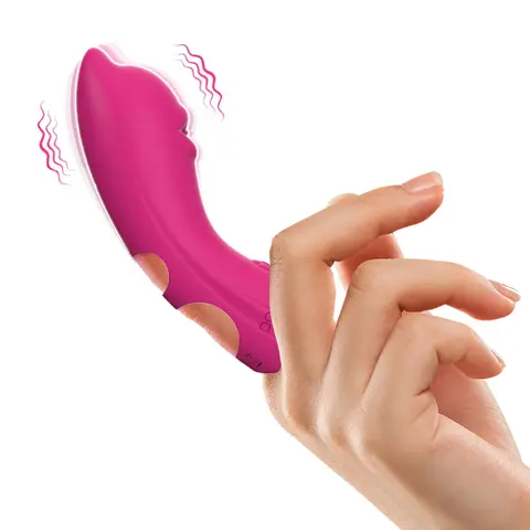 Vibratore da dito G Spot Clitoride Stimolazione del capezzolo Massaggio Masturbatore femminile anale vaginale Giocattoli del sesso lesbico Coppie erotiche