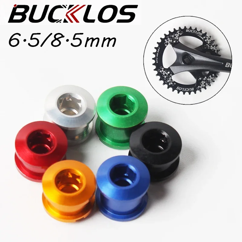 

BUCKLOS 6.5/8.5mm Bicycle Chainwheel Screws Cycling Road MTB Chainring Bolts Ultralight Bike Crankset Bolt Cycling Accessories