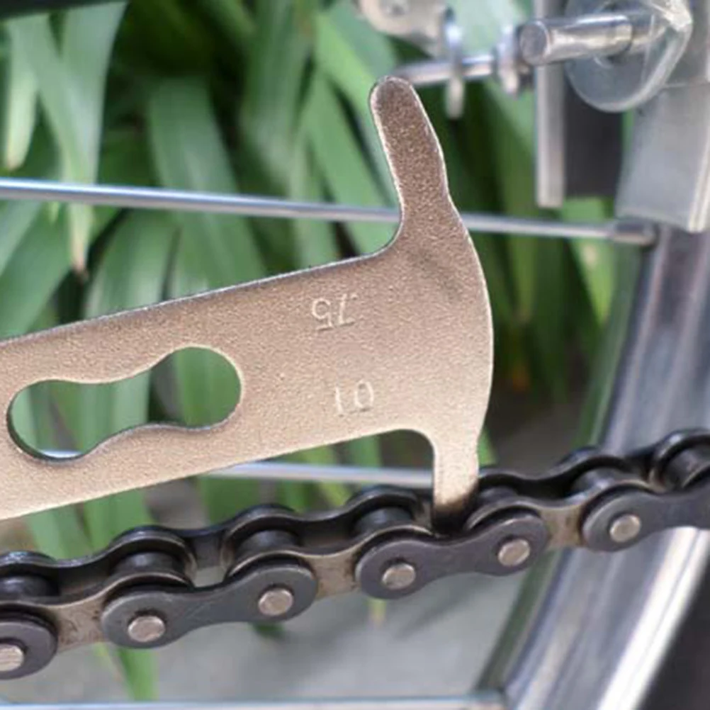 

2 Pcs Bicycle Chain Ruler Bike Wear Inspection Gauge Indicator Checker Tool Diagnostic