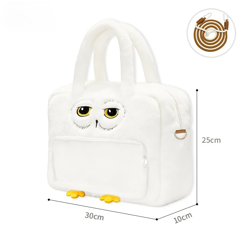 Harry Potter Niedliche Handtasche Hedwig Plüsch-Umhängetasche Weiche und Süße Crossbody-Tasche Aufbewahrung Reise Mädchen Geburtstagsgeschenk – Detail 1