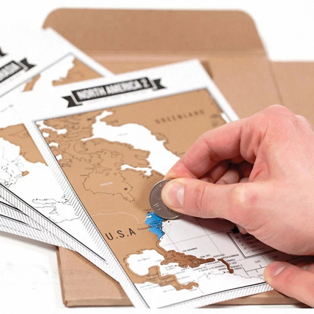 Travel Memo Notebook | Scratch Maps Travel Journal Geek Fun TRAVELOGUE | Luxury Diary Travel Travelogue Map Scratch Off Maps