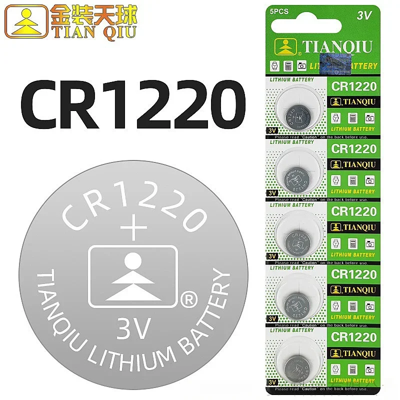 5-50PCS CR1220 Button Coin Cell Battery For Watch Car Remote Key ECR1220 GPCR1220 5012LC 3V CR 1220 Lithium Batteies