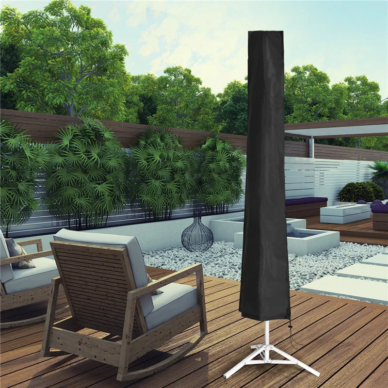 6-Formaten Wasserdichte Oxford-Stoff Outdoor-Sonnenschirm-Abdeckung Garten Wetterfeste Terrassen-Ampelschirm-Regenhülle – Detail 10