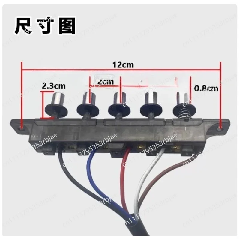 Old Cooker Hood 5 Keys Control Panel Replacement Universal Push Button Switch Kitchen Range Hood Accessory