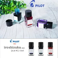 Tinta para pluma estilográfica, botella de Color a base de agua de 15ml, materiales de escritura de tinta, papelería, suministros de oficina, piloto
