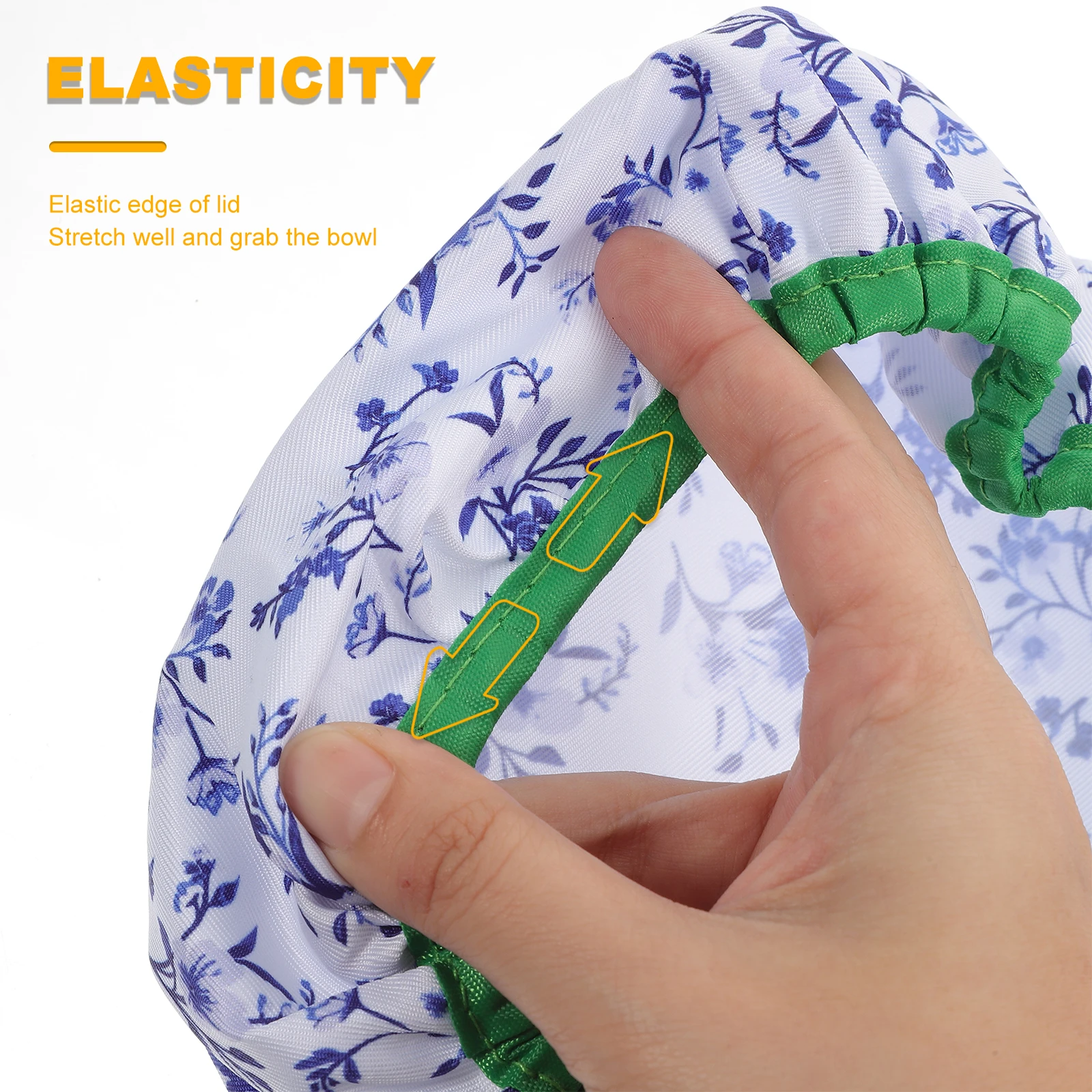 

Reusable Cloth Bowl Covers Stretch Lids for Food Storage Containers Fabric Elastic Kitchen Bowls Fruit Leftovers