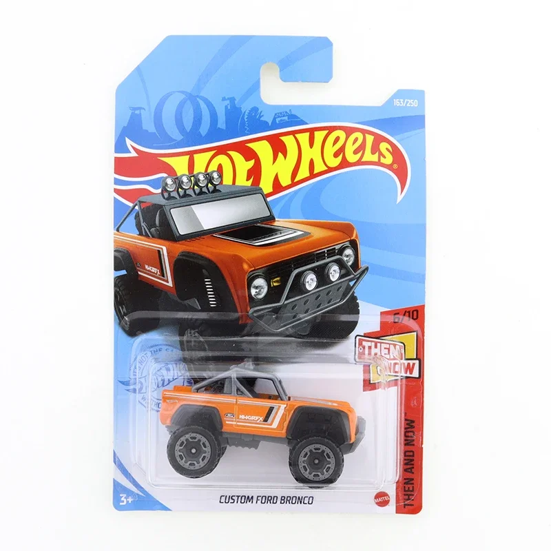 2021-163 Hot Wheels CUSTOM FORD BRONCO Mini Alloy Coupe 1/64 Metal Diecast Model Car Kids Toys Gift