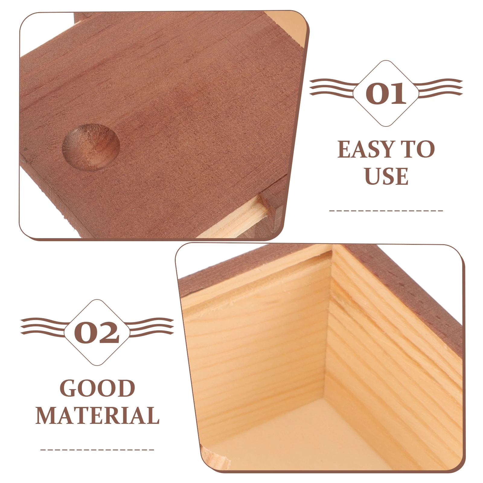 

Solid Wood Pull-out Wooden Box Storage Case Small Boxes Handmade Soap for Decorative with Lids Sliding
