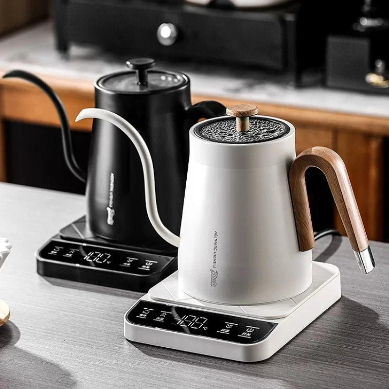 

Smart Temperature Control Gooseneck Electric Kettle Stainless Steel Inner Pot with Dry Burn Protection for Home Brewing