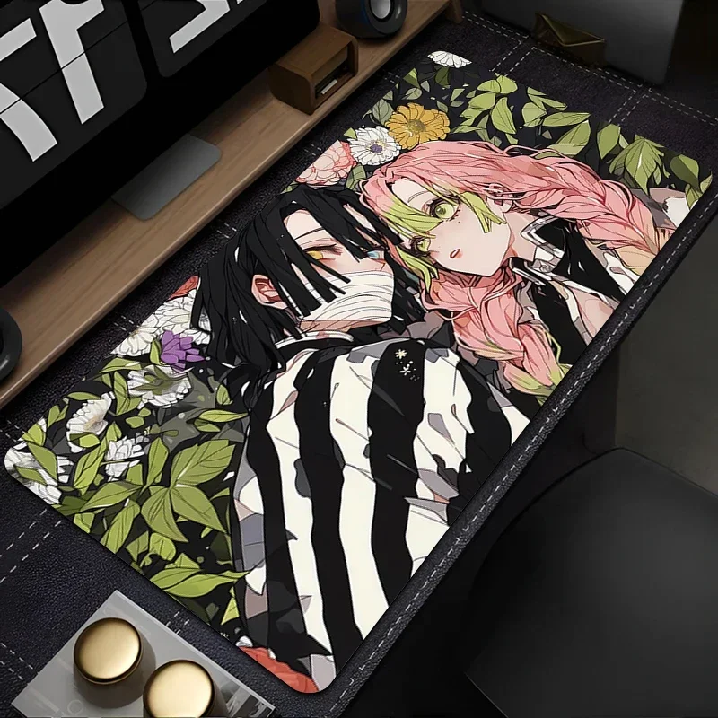 Mouse Pad Non-Slip Rubber mousepads Game player notebook computer Pad table mat PC carpet Demon Slayer Kanroji Mitsuri Mousepad