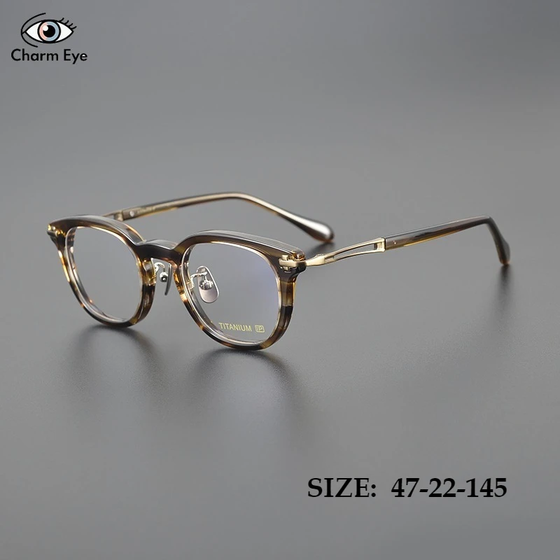 

New High-quality Square Retro Thick Acetate Glasses Frame for Men Women Optical Myopia Anti Blue Light Color Changing Eyeglasses