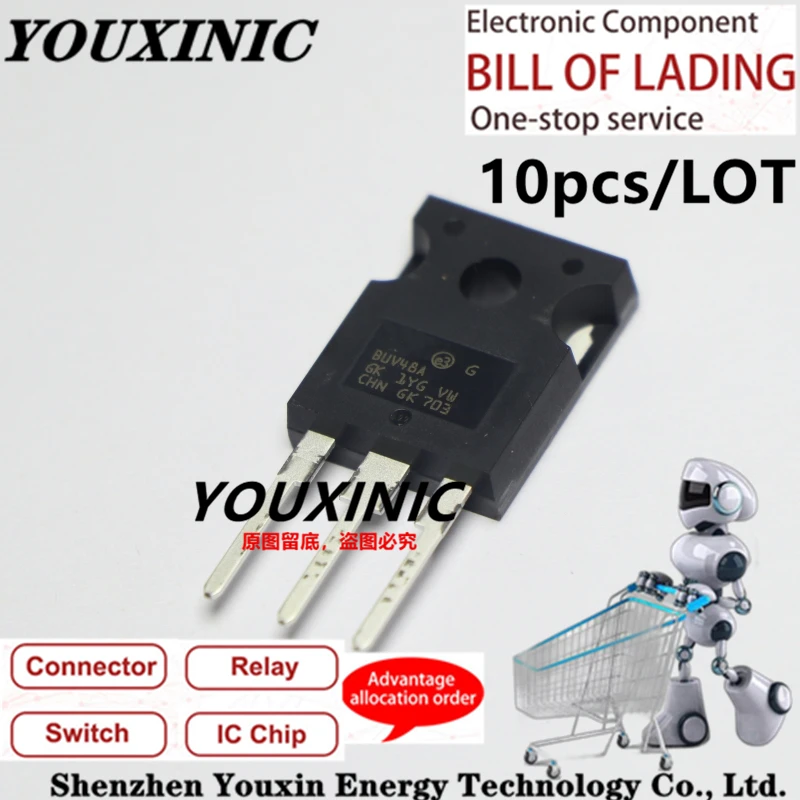 YOUXINIC 2010+ 100% new imported original  BUV48A TO-247 Power Transistor for Ultrasonic Welding Machine 15A 450V