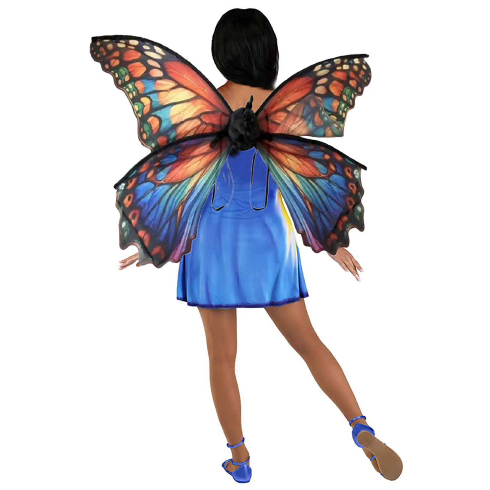 Skrzydło motyla dla kobiet skrzydła wróżki akcesoria do kostiumów Cosplay na impreza z okazji Halloween