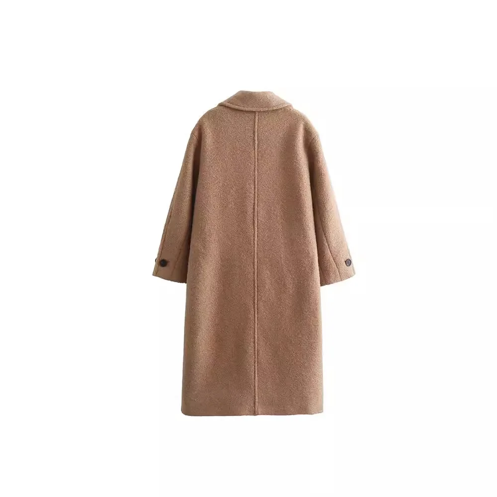Manteau Long et ample pour femme, nouveau tempérament français, personnalité, mode décontractée, tout, doux, vêtements d'extérieur, automne et hiver 2024