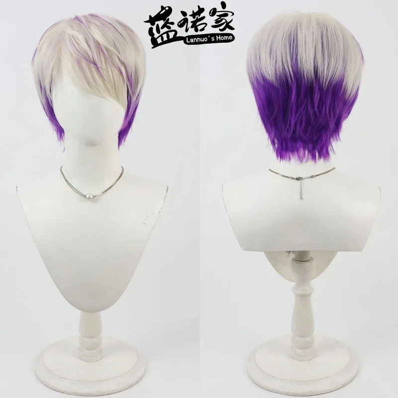 Anime Tokyo Disneyland Dancer NPC Cos Cosplay Wig Halloween Carnival Party Props Synthetic Hair Heat Resistant Fiber + Wig Cap